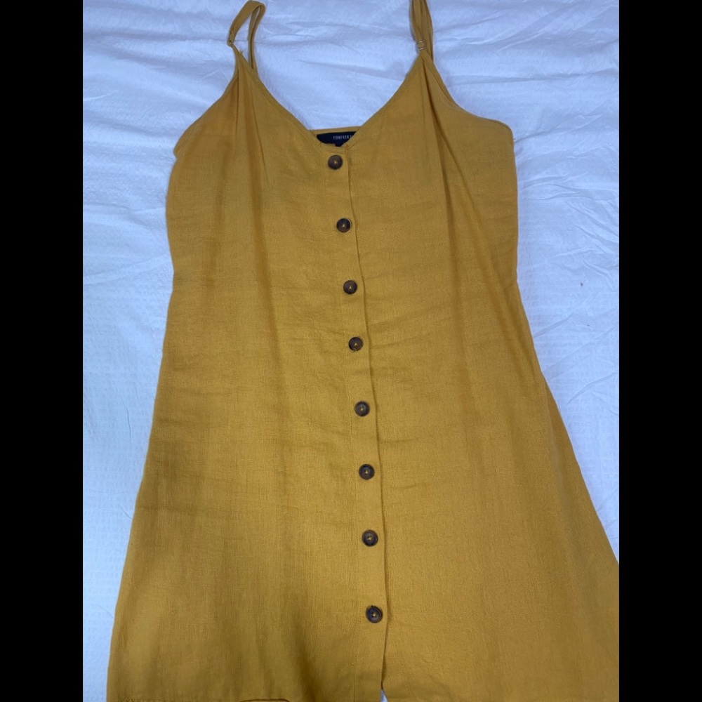 Forever 21 yellow mini dress